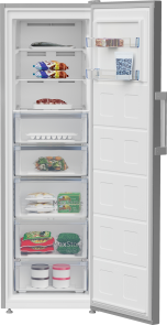 Морозильная камера Beko, 187x60x71, 286л, 1дв., A+, NF, нержавеющая сталь №11
