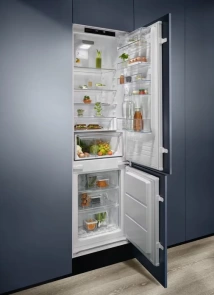 Холодильник Electrolux вбудований з нижн. мороз., 188x55х55, холод.відд.-215л, мороз.відд.-61л, 2дв., А++, Combi, інв., диспл внутр., зона св-ті, білий №5