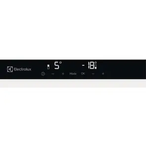 Холодильник Electrolux вбудований з нижн. мороз., 188x55х55, холод.відд.-215л, мороз.відд.-61л, 2дв., А++, Combi, інв., диспл внутр., зона св-ті, білий №9