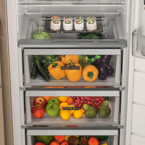 Холодильна камера Whirlpool вбудована, 177x54х54, 314л, А++, ST, інв., білий №6
