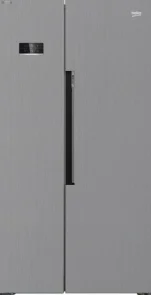 Холодильник Beko SBS, 179x91x71, xолод.відд.-368л, мороз.відд.-190л, 2дв., А+, NF, дисплей, нерж №1