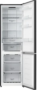 Холодильник Gorenje, с нижн. мороз. камерой, 200х60х60см, 2 дв., Х-238л, М-98л, A++, NoFrost Plus, Fresh zone, дисплей, черное стекло №4