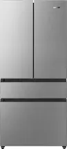 Холодильник SBS Gorenje NRM8181UX, франц.дверца, 182x80x71см, 2 дв., Х-299л, М-122л, A+, NF, Инвертор, Дисплей, Серый