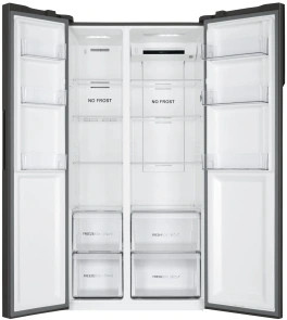 Холодильник Haier SBS, 177.5x91х64.7, холод.отд.-337л, мороз.отд.-177л, 2дв., А++, NF, инв., дисплей, черный №8