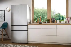 Холодильник SBS Gorenje NRM8181UX, франц.дверцята, 182x80x71см, 2 дв., Х- 299л, М- 122л, A+, NF, Інвертор, Дисплей, Сірий №3