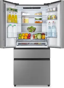 Холодильник SBS Gorenje NRM8181UX, франц.дверцята, 182x80x71см, 2 дв., Х- 299л, М- 122л, A+, NF, Інвертор, Дисплей, Сірий №5