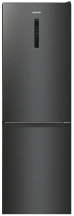Холодильник Gorenje NRK619EABXL4 з нижн. мороз. камерою, 185х60х60см, 2 дв., Х- 204л, М- 96л, A+, NoFrost Plus, Fresh zone, чорний