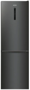 Холодильник Gorenje NRK619EABXL4 з нижн. мороз. камерою, 185х60х60см, 2 дв., Х- 204л, М- 96л, A+, NoFrost Plus, Fresh zone, чорний №1