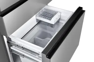Холодильник SBS Gorenje NRM8181UX, франц.дверцята, 182x80x71см, 2 дв., Х- 299л, М- 122л, A+, NF, Інвертор, Дисплей, Сірий №9