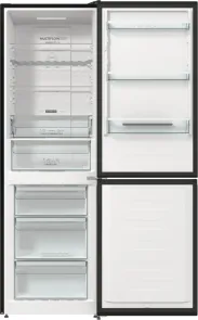 Холодильник Gorenje NRK619EABXL4 з нижн. мороз. камерою, 185х60х60см, 2 дв., Х- 204л, М- 96л, A+, NoFrost Plus, Fresh zone, чорний №7