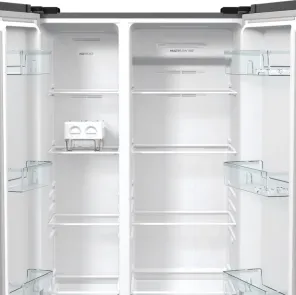 Холодильник SBS Gorenje, 179х67х92см, 2 двері, 356( 191)л, А++, NF+, Інв. , Зона св-ті, Зовн. Диспл, матовий сірий №6
