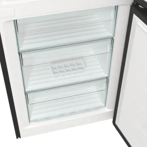 Холодильник Gorenje NRK619EABXL4 з нижн. мороз. камерою, 185х60х60см, 2 дв., Х- 204л, М- 96л, A+, NoFrost Plus, Fresh zone, чорний №9