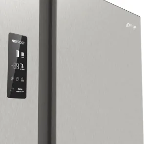 Холодильник SBS Gorenje, 179х67х92см, 2 двері, 356( 191)л, А++, NF+, Інв. , Зона св-ті, Зовн. Диспл, матовий сірий №10