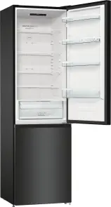 Холодильник с нижн. мороз. камерой Gorenje, 200х60х60см, 2 двери, 235(96)л, А++, NoFrost+, LED дисплей, Зона св-ти, черный №9