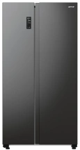 Холодильник SBS Gorenje, 179х67х92см, 2 двери, 356(191)л, А++, NF+, Инв., Зона св-ти, Снаруж. Диспл, черный