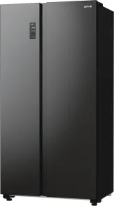 Холодильник SBS Gorenje, 179х67х92см, 2 двері, 356(191)л, А++, NF+, Інв., Зона св-ті, Зовн. Диспл, чорний №3
