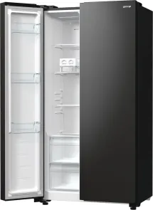 Холодильник SBS Gorenje, 179х67х92см, 2 двері, 356(191)л, А++, NF+, Інв., Зона св-ті, Зовн. Диспл, чорний №6