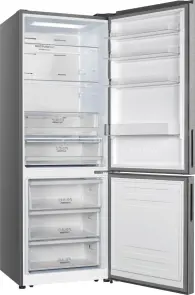 Холодильник з нижн. мороз. камерою Gorenje, Висота - 200см, Глибина-70 см, 347(109)л, А++, NF, Дисплей, 10 кг/24 г, Інвертор, нерж. №5