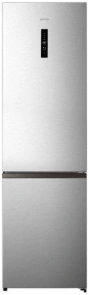 Холодильник з нижн. мороз. камерою Gorenje, 200х60х60см, 2 двері, 238(86)л, А+, NF+, Зона св-ті, Зовн. Дисп, Нерж. №1