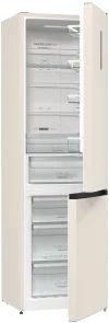 Холодильник з нижн. мороз. камерою Gorenje NRK6202AC4, 200х60х60см, 2 двері, 235( 96)л, А+, NoFrost+ , AdaptTech, Зона св-ті, LED Диспл зовнішній, ,бежевий №11