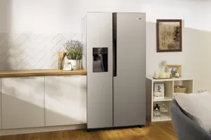 Холодильник Gorenje SBS, 179x68x91см, 2 дв., Х- 368л, М- 167л, A++, NF Plus, Інвертор, диспенсер, Дисплей, сірий №3