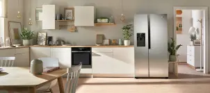 Холодильник Gorenje SBS, 179x68x91см, 2 дв., Х- 368л, М- 167л, A++, NF Plus, Інвертор, диспенсер, Дисплей, сірий №4
