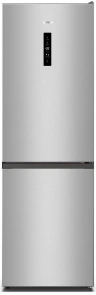 Холодильник з нижн. мороз. камерою Gorenje, 185х60х60см, 2 двері, 210(110)л, А++, NoFrost Plus, Зона св-ті, Зовн. Диспл, сірий №1
