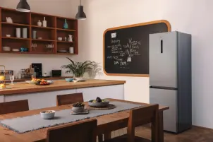 Холодильник з нижн. мороз. камерою Gorenje, 185х60х60см, 2 двері, 210(110)л, А++, NoFrost Plus, Зона св-ті, Зовн. Диспл, сірий №4