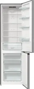 Холодильник з нижн. мороз. камерою Gorenje, 200х60х60см, 2 двері, 235(96)л, А++, NoFrost+, Зона св-ті, сірий №10