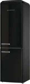 Холодильник с нижн. мороз. камерой Gorenje, 194x66x60см, 2 двери, 204(96)л, А++, Retro, NoFrost+, Внутр. Диспл, Зона св-ти, черный №3