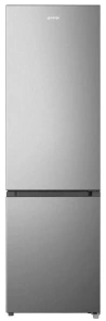 Холодильник з нижн. мороз. камерою Gorenje, 180х55х55см, 2 двері, 188(67)л, А+, NoFrost Plus, Зона св-ті, Сірий №1