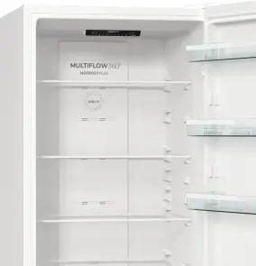 Холодильник с нижн. мороз. камерой Gorenje, 200х60х60см, 2 двери, 235(96)л, А++, NoFrost+, Зона св-ти, белый №9