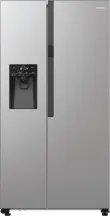 Холодильник SBS Gorenje, 179х70х92см, 2 двери, 376(190)л, А++, NF+, Инв., Зона св-ти, диспенсер, генератор льда, Снаруж. Диспл, нерж