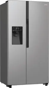 Холодильник SBS Gorenje, 179х70х92см, 2 двері, 376(190)л, А++, NF+, Інв., Зона св-ті, диспенсер, генератор льоду, Зовн. Диспл, нерж №3
