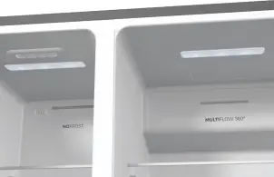 Холодильник SBS Gorenje, 179х70х92см, 2 двері, 376(190)л, А++, NF+, Інв., Зона св-ті, диспенсер, генератор льоду, Зовн. Диспл, нерж №11