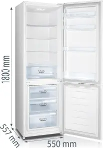 Холодильник Gorenje з нижн. мороз. камерою, 180х55х56см, 2 дв., Х- 198л, М- 66л, А++, ST, Білий №5
