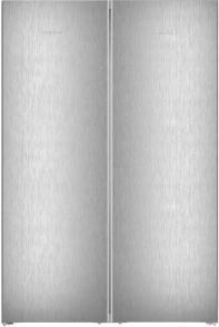 ХолодильникLiebherr SBS, 185.5x119.4х67.5, холод.отд.-398л, мороз.отд.-271л, 2дв., A++, NF, диспл внутр., нерж №1