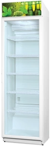 Холодильная витрина Snaige, 202.5x60х60, 385л, полок - 5, зон - 1, бут-224, 1дв., ST, цветной баннер, белый №1