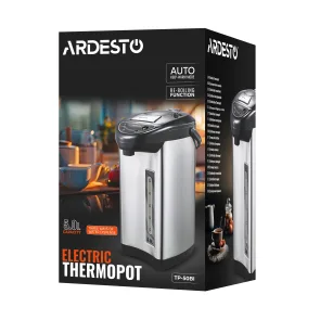 Термопот Ardesto 5л, пластик, сіро-чорний №10