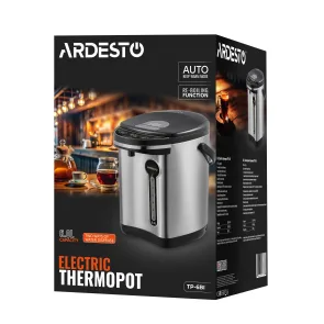 Термопот Ardesto 6л, нержавеющая сталь+пластик, серо-черный №8
