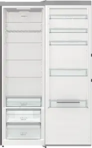 Холодильная камера Gorenje, 185x60х66, 398л, А++, дисплей, зона св-ти, матовый нерж №8