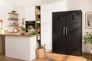 Холодильна камера Gorenje, 185x60х66, 398л, А++, дисплей, зона св-ті, чорний №4