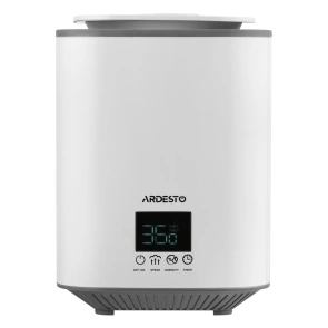 Увлажнитель воздуха ARDESTO ультразвуковой, 25м2, 3.1л, 250мл/ч, электр. управление, верх. залив воды, дисплей, белый №2