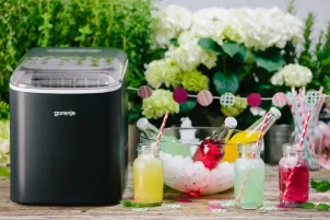 Льодогенератор побутовий Gorenje, 12кг/добу, 2.2л, дисплей, чорний №2