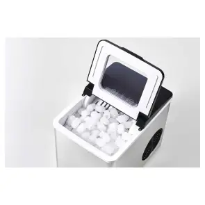 Ледогенератор бытовой Sencor SIM3400SS, 150 Вт, 12 кг/сутки, объем 1.8л, приготовление за 7 мин, 2 размера льда, серый №8
