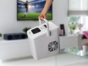 Льодогенератор побутовий Gorenje, 12кг/добу, 1.8л, дисплей, білий №3