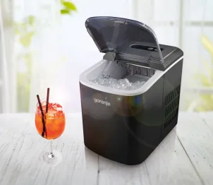 Льодогенератор побутовий Gorenje, 12кг/добу, 2.2л, дисплей, чорний №7