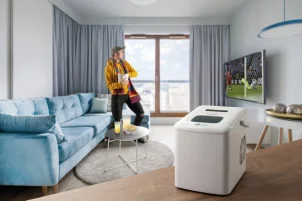 Льодогенератор побутовий Gorenje, 12кг/добу, 1.8л, дисплей, білий №5