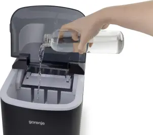 Льодогенератор побутовий Gorenje, 15кг/добу, 2,2л, чорний №7