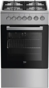 Плита Beko комбінована, 55л, 50x60см, для зрідженого газу, конвекція, чавун, нерж №1